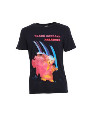 ELEVEN PARIS Paranoid 17S1Ts234 Frauen Kurzarm-T-Shirt - Schwarz