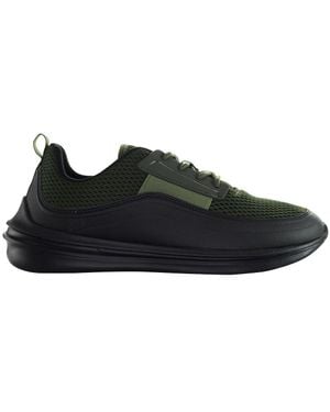 Henleys Silva Herren Khaki/ Running Trainer - Schwarz