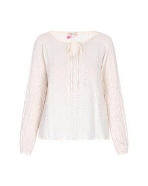 IZIA Bluse Damen Wollweiß