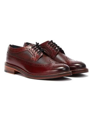 Ben Sherman Archie brogue er schuhe - Rot