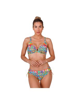 Teleno Damenbikini Mit Verstellbarem Cup Und Panty Tegb0967C - Orange