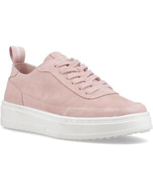 Hush Puppies Nesta Leder Frauen Standard Sneakers - Pink