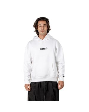 Superb Herren Oversized Hoodie Mit Voluminöser Kapuze Hexaline Sprb6500 - Weiß