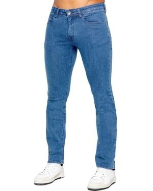 Eto Herren Straight Leg Jeans - Blau