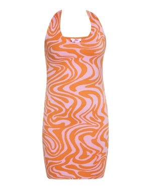 myMo Kleid Damen Rosa - Orange