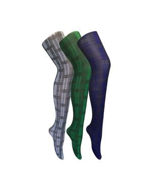Sock Snob 3Er-Pack Damen 80 Denier Strumpfhosen - Grün