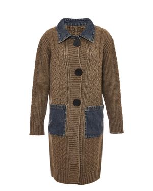 RISA Strickjacke Damen Kaffee - Braun