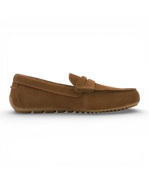 Tamaris Herren-Mokassins Aus Braunem Wildleder, Freizeitschuhe