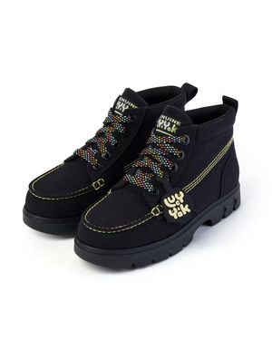 Kickers Kicker Hi X Lucy Damen Schwarze Stiefel