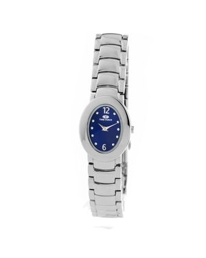 Time Force Armbanduhr Mit Edelstahlband - Blau