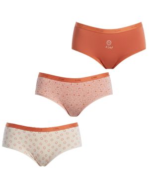 DIM Pack-3 Los New York Culottes Mit Innenteil D4C20 - Pink