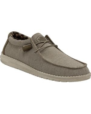 HEYDUDE Wally Sox Faux Suede Herren Bootsschuhe - Grau