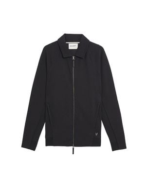 Lyle & Scott "Diagonal Interlock" Jacke Für Herren, Durchgehender Reißverschluss - Schwarz