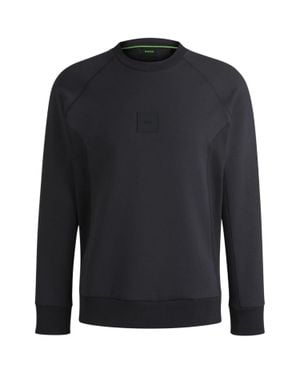 BOSS Sweatshirt Für Herren, Rundhalsausschnitt, Raglanärmel (Dunkelblau Meliert)