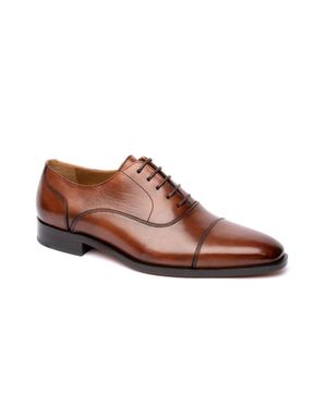 Chapman & Moore Chapman & Moore Zehenkappen-Oxford-Lederherrenschuhe - Braun