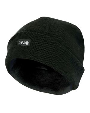 THMO Herren Outdoor Thermal Gestrickt 40G 3M Thinsulate Gefüttert Beanie Hut - Schwarz