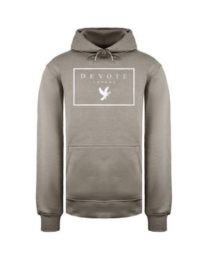 Devote London Widmen Sie London Dove Nackt/Weißer Hoodie - Grau