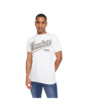 Crosshatch "Cronstand" T-Shirt Für Herren - Weiß