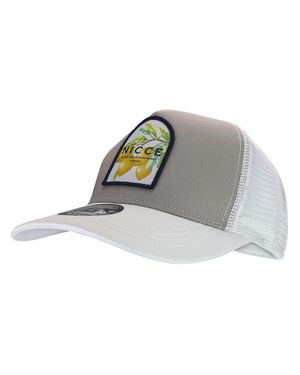Nicce London Herren Bestickte Santorini Trucker Cap - Grau