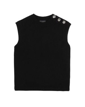 Ted Baker Rondher Rose Button Crew Neck Tank Top - Schwarz