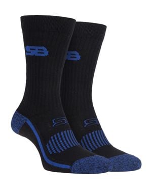 Storm Bloc Herren Anti-Abrieb Baumwolle Sport Terry Gepolstert Socken - Blau