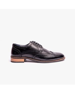 Hush Puppies Dustin Herren Brogue Schuhe - Schwarz