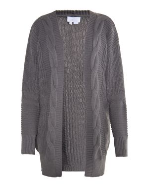 Usha Langer Cardigan Damen - Grau