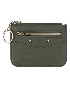 Black Moon Damen Kunstleder Kartenhalter Slim Wallet Mit Mehreren Kartenfächern Kompakte Gestaltung - Grün