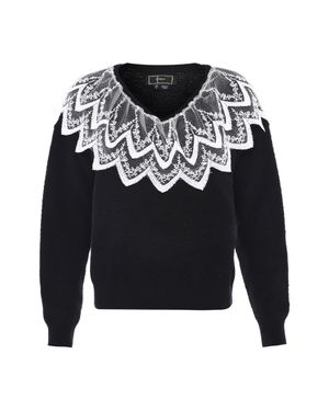 faina Strickpullover Damen - Schwarz