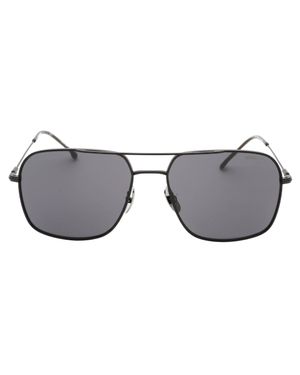 Carrera Sonnenbrille Mit Mattschwarzem Rahmen Und Grauen Gläsern