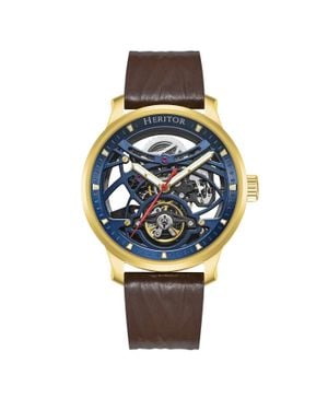 Heritor Marcell Skeleton-Zifferblatt Automatik-Uhr - Mettallic