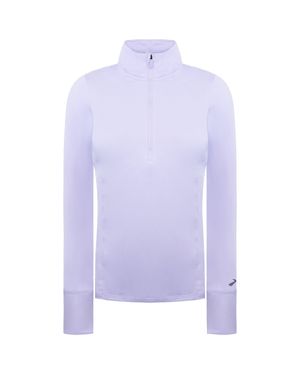 Brooks Dash 1/2 Zip Damen Lauftop - Lila
