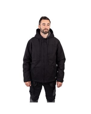 Caterpillar Kapuzen-Sherpa-Fleecejacke Für Herren - Schwarz