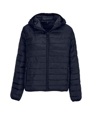 Sol's "Stream" Steppjacke Mit Kapuze Für Damen (Dunkelblau)
