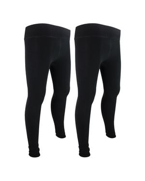 THMO 2Er-Pack Damen Thermo-Leggings Für Den Winter - Schwarz