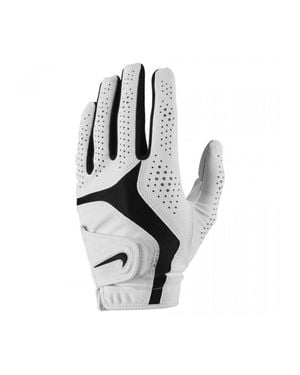 Nike "Dura Feel X" Linkshänder Golf-Handschuh, Polyester, Pu-Kunststoff, Nylon, Spandex /Schwarz) - Mettallic