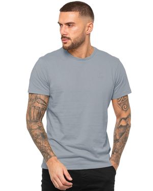 Enzo Herren T-Shirt Mit Rundhalsausschnitt - Grau