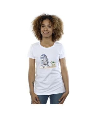 Star Wars "The Mandalorian" T-Shirt Für Damen - Weiß