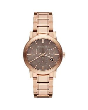 Burberry Bu9754 The City Rose-Ton Damenuhr - Mettallic