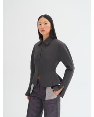 Sélone Studio Ilya Sculpted Tailored Jacket - Grey