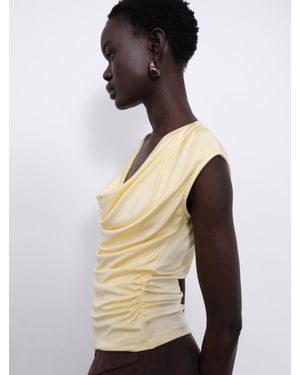 SÉLONE Ylune Liquid Drape Top - Yellow