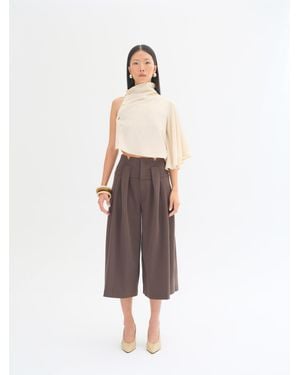 Sélone Studio Simone Belt-Detail Bermuda Shorts - Green