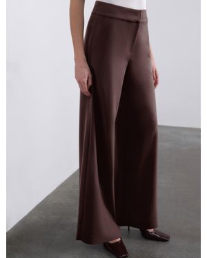 SÉLONE Oris Wide-Leg Trousers - Brown