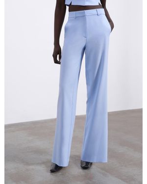 SÉLONE Aura Straight-Leg Trousers - Blue