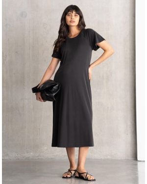 Seraphine Maternity T-Shirt Dress - Black