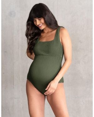 Seraphine Super-Stretch Maternity Swimsuit - Green
