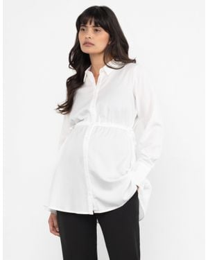 Seraphine Tailored Maternity Shirt - White