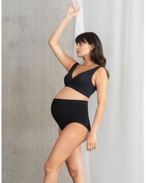 Seraphine 5-Pack Cotton-Blend High-Waisted Brief - Black