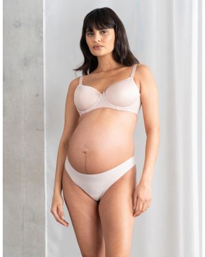 Seraphine 2-Pack No Vpl Under Bump Maternity Thong - Pink
