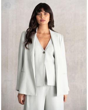 Seraphine Tailored Maternity Blazer - White